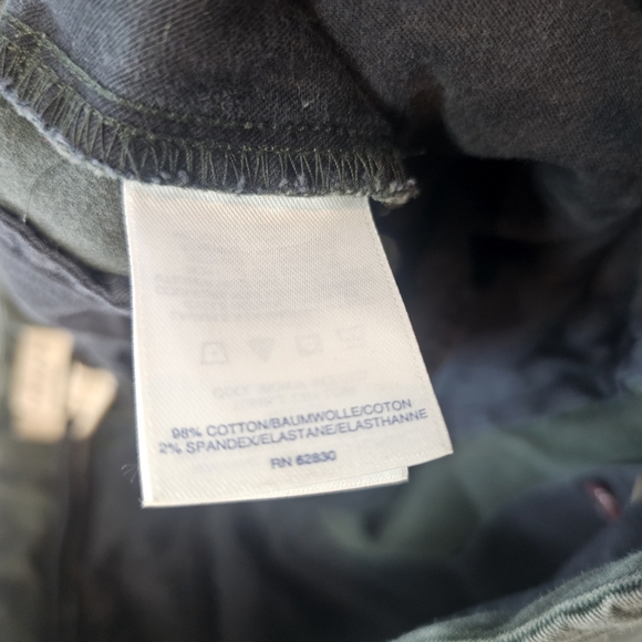 Canvas Lands End Pant Olive Green Cotton 28 - Picture 4 of 12